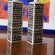 Mid-century set of 2 ceramic bottles, Staffel Limburg Germany, 1960s