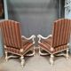 Paire de fauteuils style regence