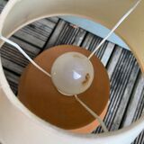 Vintage natural wood bedside lamp