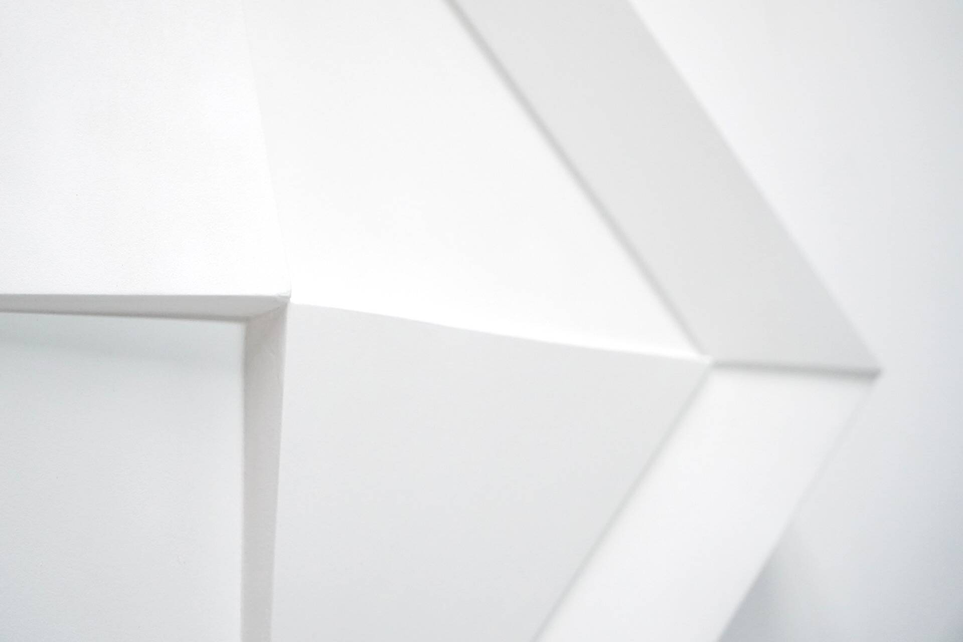 Gilbert Swimberghe, White Lacquered Wood Relief