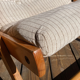 Pair of pine garden armchairs