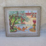 Painting in the sun of the south of France