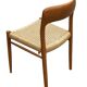Set of 4 JL Moller model 75 chair by Niels Otto Moller Danish Design