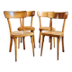 4 60s bistro chairs in bentwood