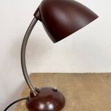 Vintage Brown Bakelite Gooseneck Table Lamp, 1950s