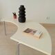 Table basse vintage tripode chrome et formica années 80