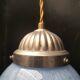 Speckled blue opaline pendant light