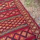 Vintage Boho Chic Berber Kilim Rug 200x115 Wool Tunisia Red