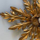 Florentine Gold Gilded Flushmount 1950’s