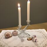 Ancient art deco glass candlestick