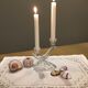 Ancient art deco glass candlestick