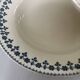 Lot 6 blue ironstone deep plates French earthenware ironstone
