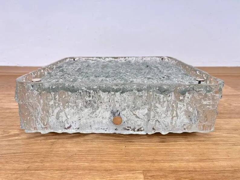 Midcentury Flush Mount or Wall Lamp Kaiser, Germany, 1970s