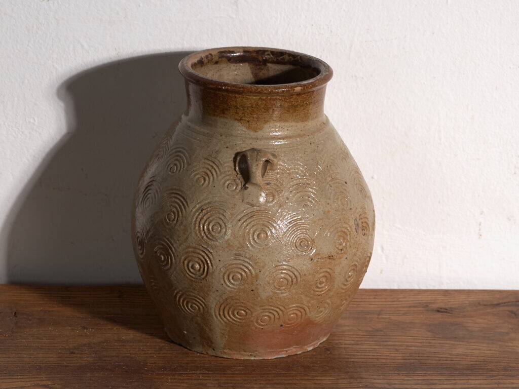 Ancient Chinese glazed stoneware vase – China, circa 1900