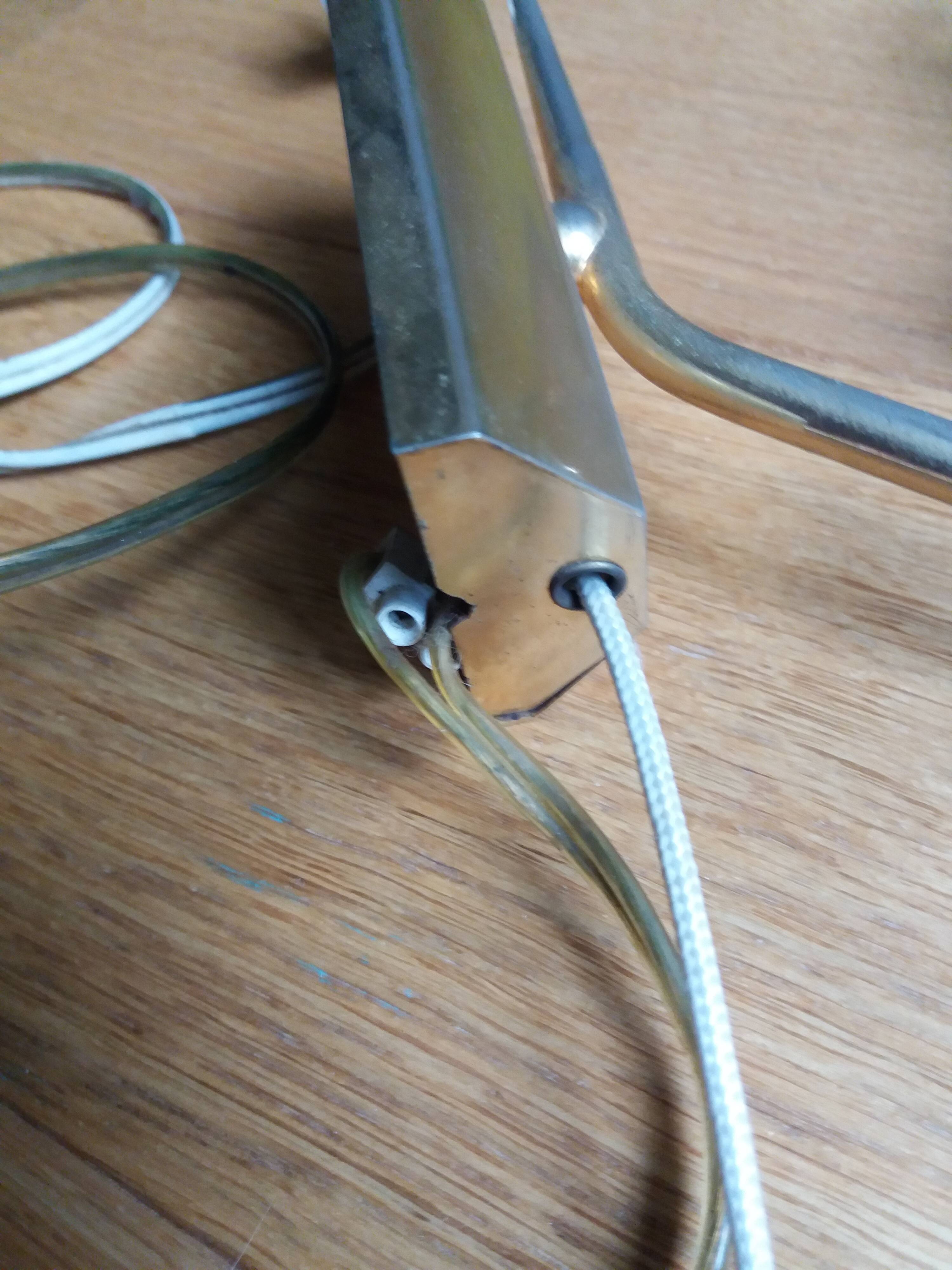 Brass wall lamp and pineapple glass