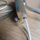 Brass wall lamp and pineapple glass