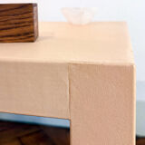 Jean-michel frank - leather-covered side table