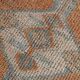 Orange & Green Turkish Runner Rug, 84x368Cm