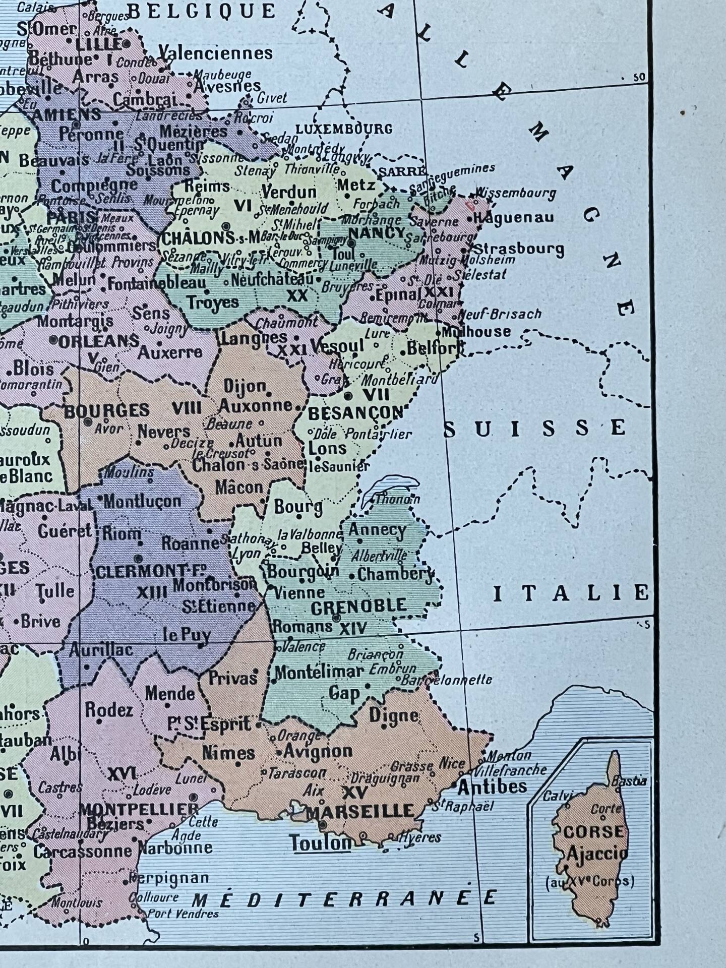 Map of France - 20x29cm