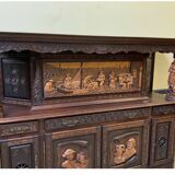 Antique monumental sideboard, credenza