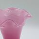 Vase opaline rose et blanc 31 cm