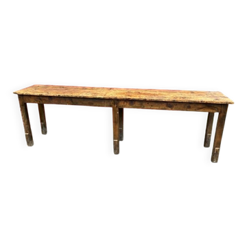 Table desserte en sapin