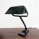 Lampe de bureau articulée ERPE — Vert foncé tout métal, Belgique, années 30-40