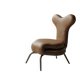 Fauteuil design modulable en cuir camel – Pièce d'exception