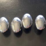 Set of 4 old chrome handles