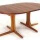 Round 2x Extendable Dining Table "Tjórn" - danish design in teak