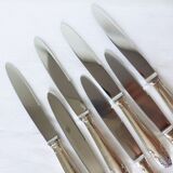 7 silver-plated metal knives, hallmarked 2107106