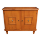 Sideboard from the 1940s two doors marquetry ornamented bronze