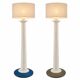 Ensemble de 2 lampes de table totem Kostka rares / époxy / France années 1980