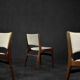 Chaises de salle à manger scandinaves modernes vintage en teck et laine beige modèle 89 par Erik Buch, années 1950, lot de 4