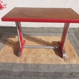 Bistro table, wood and aluminum