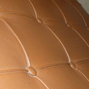 Steel and leather chair in the style of Knoll, 1980s.