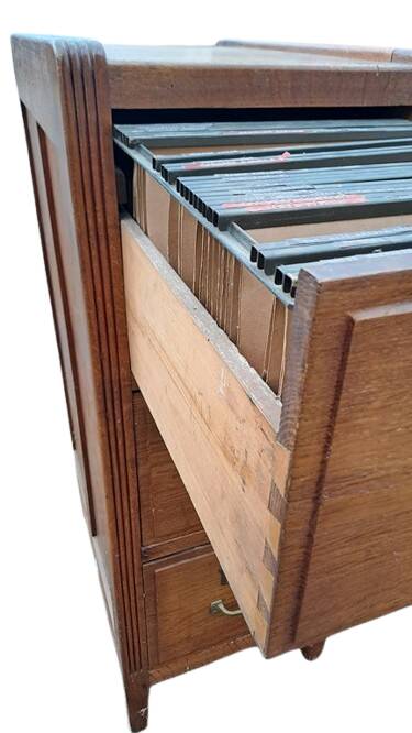 Art Deco 3-drawer filing cabinet