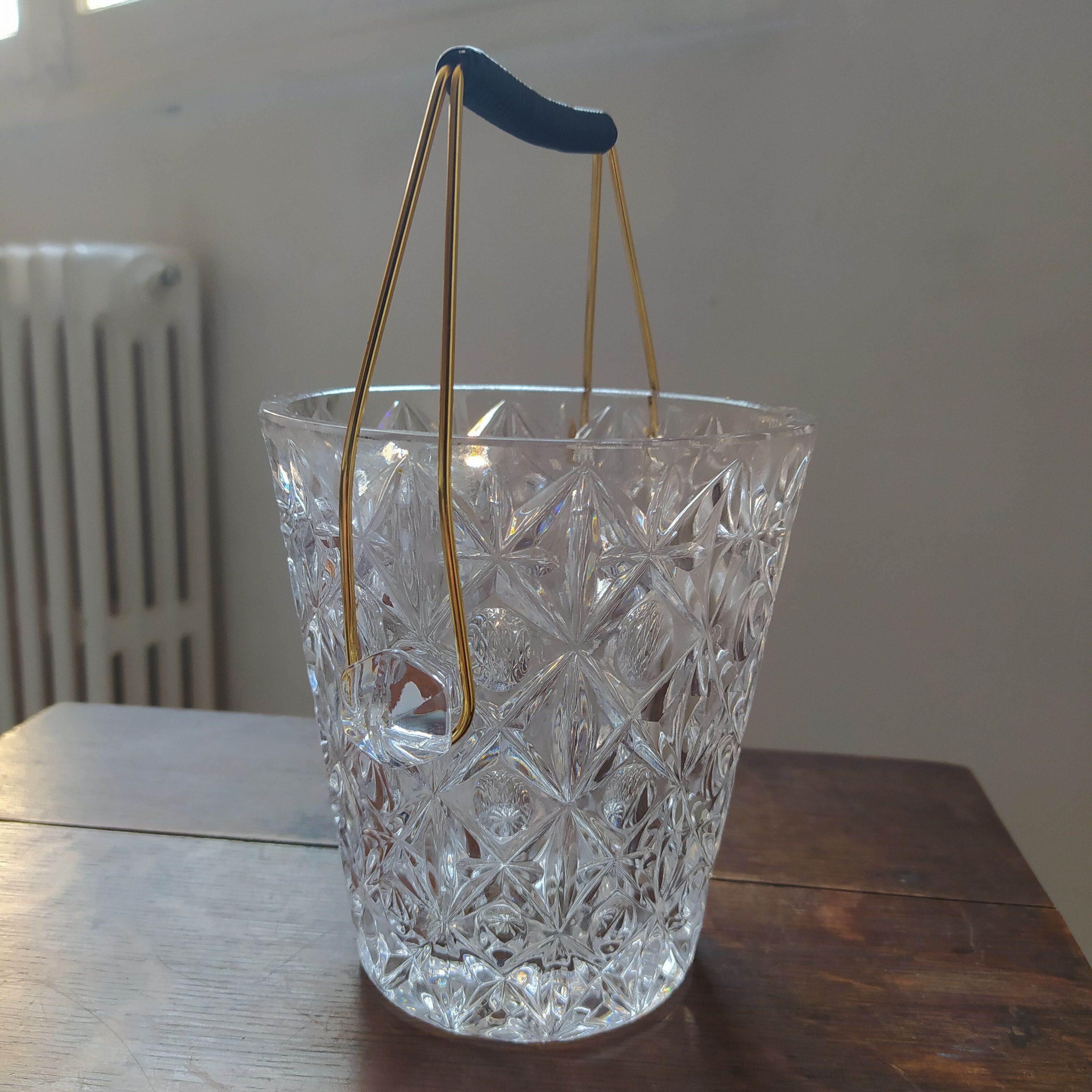 Crystal ice bucket 1950/1960