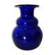 Cobalt blue blown glass vase