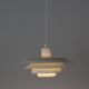 Vintage Danish pendant lamp Verona by Kurt Wiborg, Jeka, 1980s.