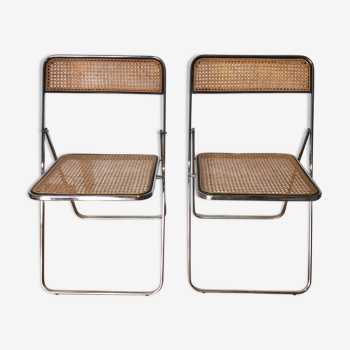 Pair of folding chairs in canning