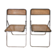 Pair of folding chairs in canning