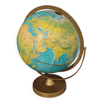 Globe terrestre/ scan globe Danemark 1970