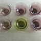 Biot blown glass cups