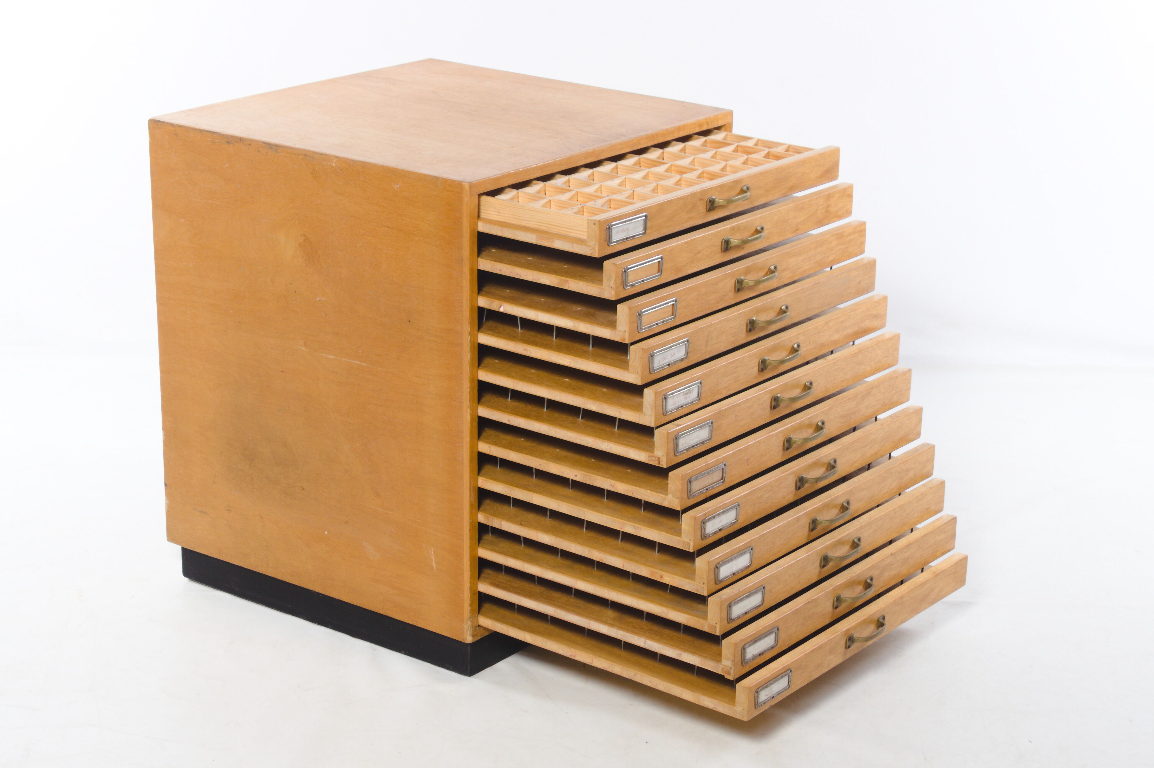 chest of drawers from eyeglasses shop, Germany, vintage, around 1960