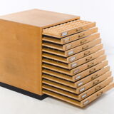 chest of drawers from eyeglasses shop, Germany, vintage, around 1960