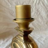 Old golden brass lamp base