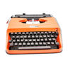 Underwood 18 salmon orange typewriter revised new tape