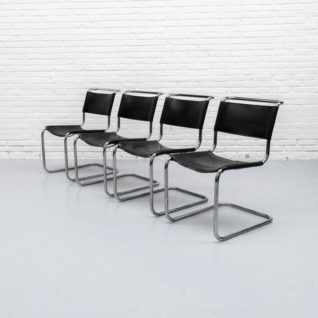 Mart Stam S33 dining chair set Thonet