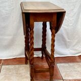 Oak wood table dimension: height -72cm- width -89cm- depth -31.5 to 89cm-